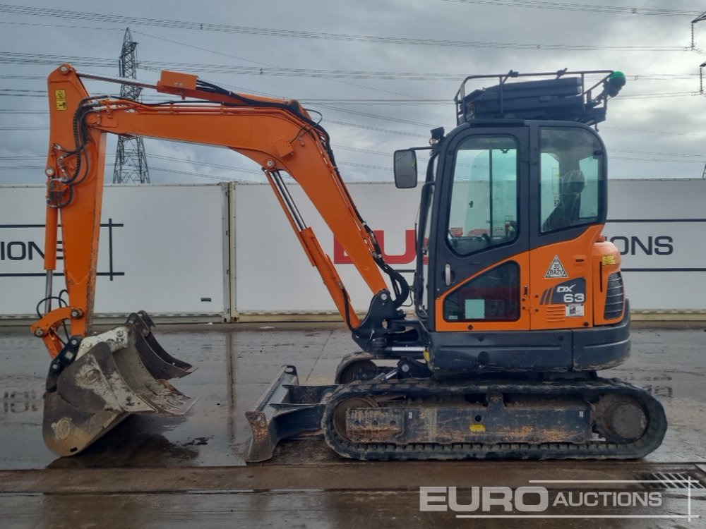 2020 Doosan DX63-3 - Mini-ekskavators: foto 2 2020 Doosan DX63-3 - Mini-ekskavators: foto 2
