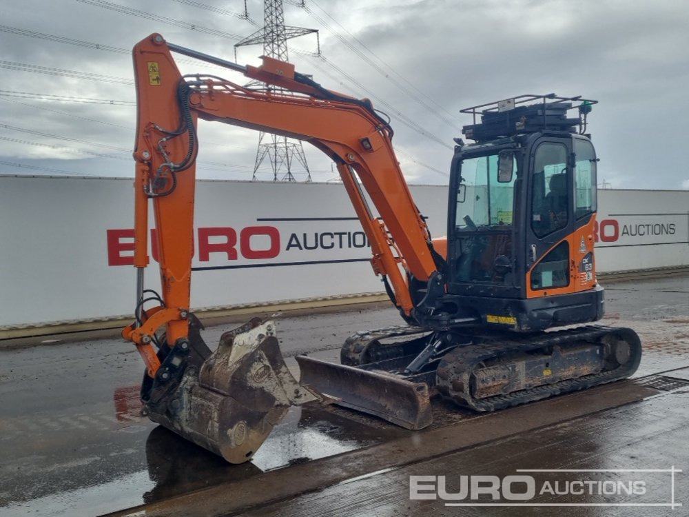 2020 Doosan DX63-3 - Mini-ekskavators: foto 1 2020 Doosan DX63-3 - Mini-ekskavators: foto 1