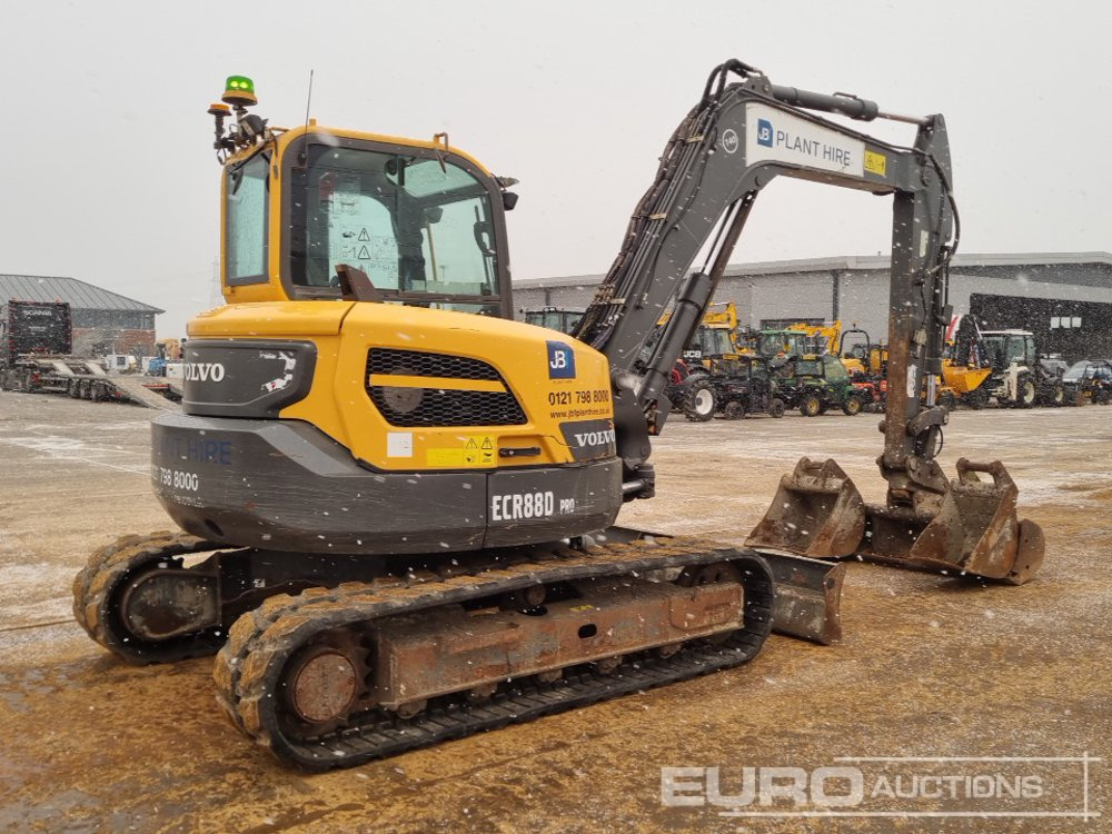 2020 Volvo ECR88D - Mini-ekskavators: foto 5 2020 Volvo ECR88D - Mini-ekskavators: foto 5