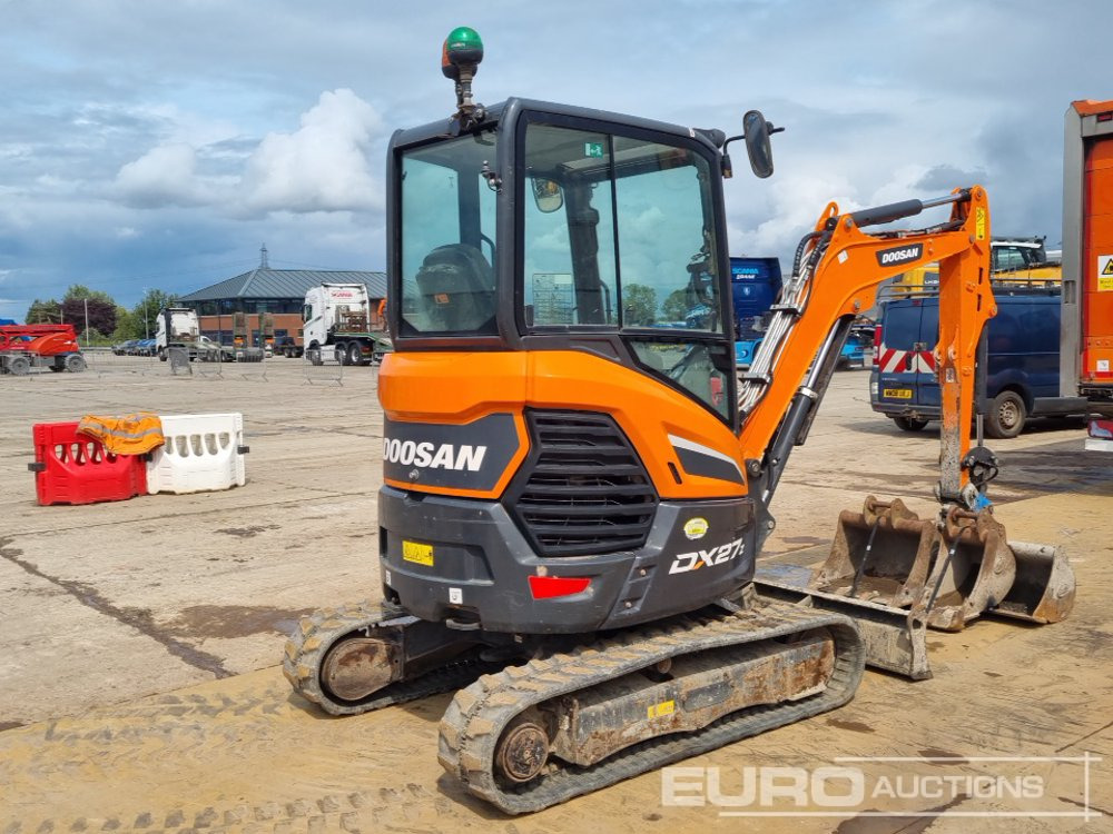 2021 Doosan DX27Z - Mini-ekskavators: foto 5 2021 Doosan DX27Z - Mini-ekskavators: foto 5