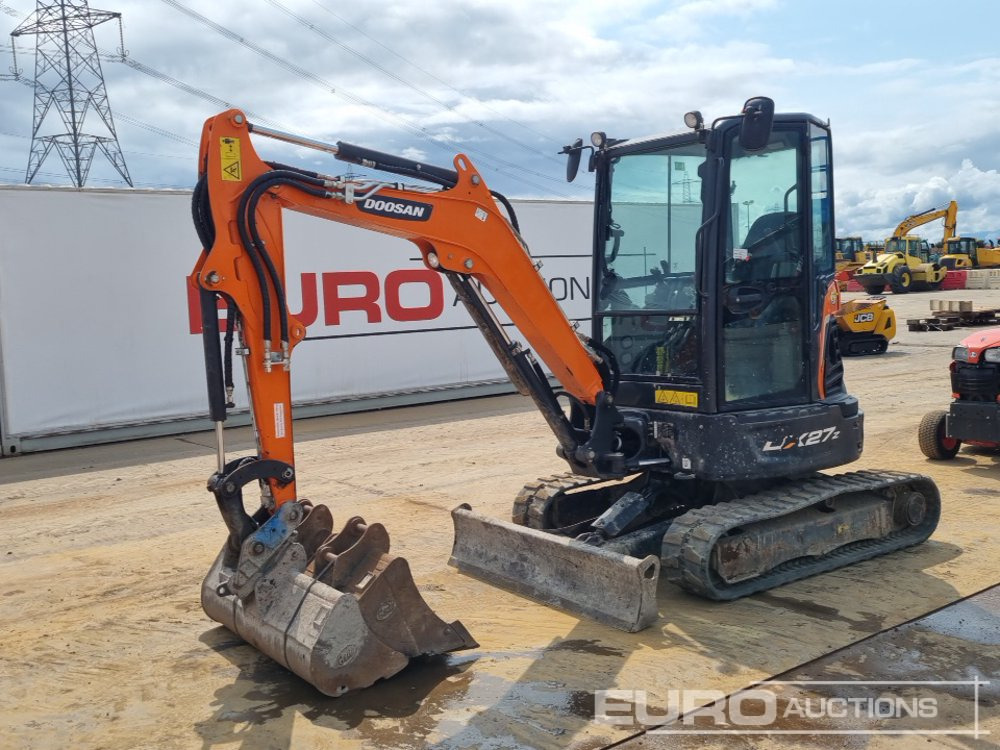 2021 Doosan DX27Z - Mini-ekskavators: foto 1 2021 Doosan DX27Z - Mini-ekskavators: foto 1
