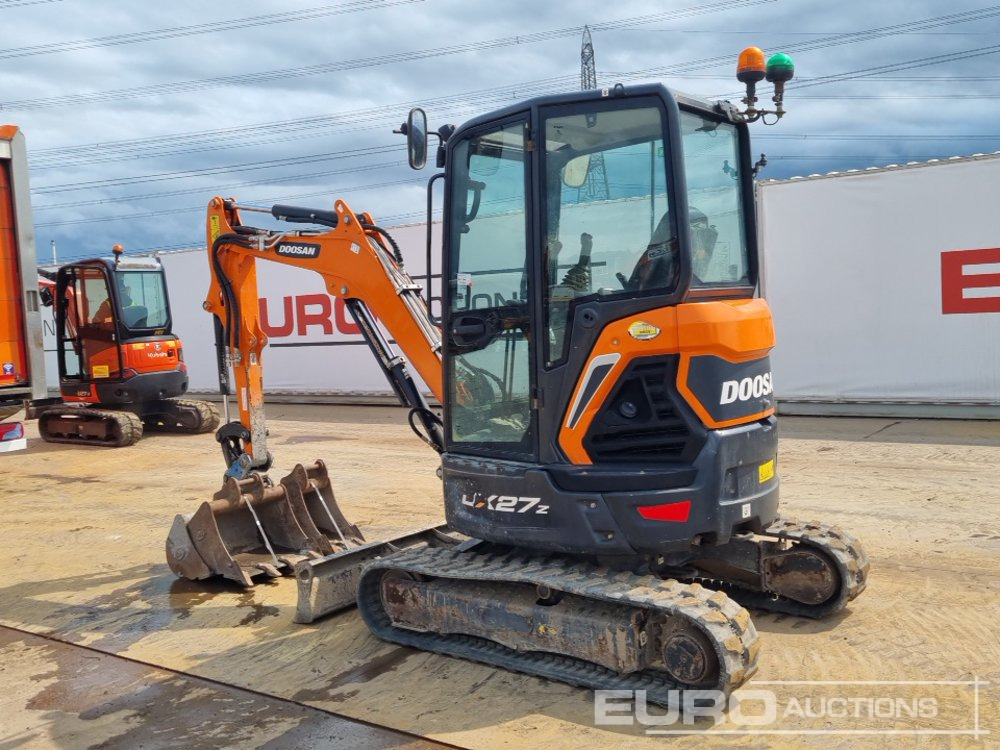 2021 Doosan DX27Z - Mini-ekskavators: foto 3 2021 Doosan DX27Z - Mini-ekskavators: foto 3
