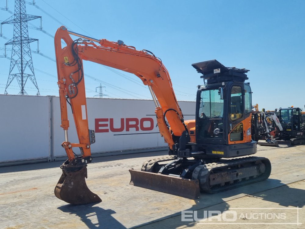 2021 Doosan DX85R-3 - Mini-ekskavators: foto 1 2021 Doosan DX85R-3 - Mini-ekskavators: foto 1