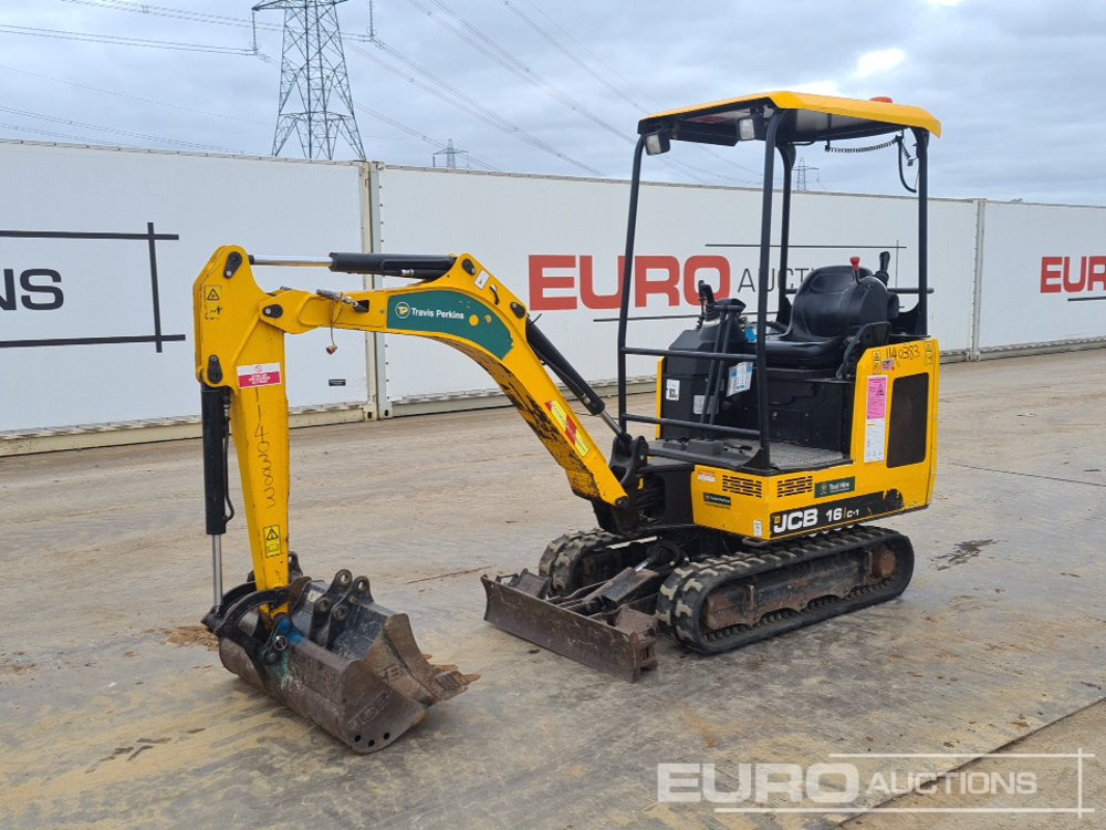2021 JCB 16C-1 - Mini-ekskavators: foto 1 2021 JCB 16C-1 - Mini-ekskavators: foto 1