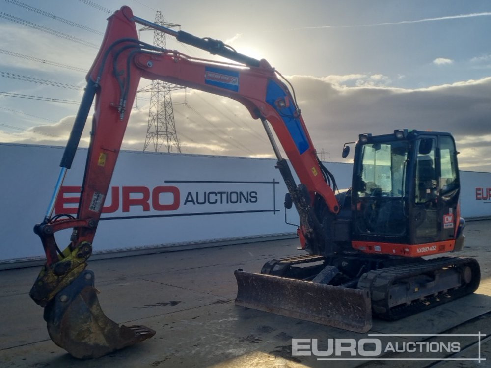 2021 Kubota KX080-4A2 - Mini-ekskavators: foto 1 2021 Kubota KX080-4A2 - Mini-ekskavators: foto 1