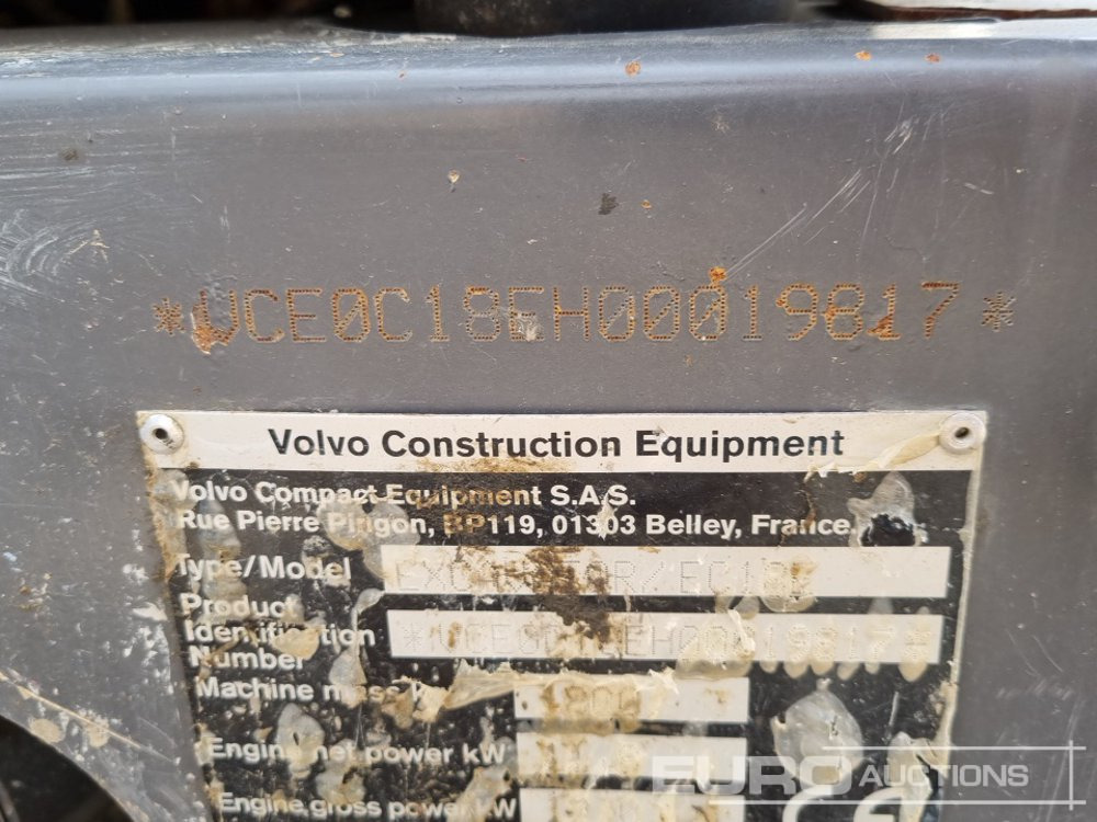 Mini-ekskavators 2021 Volvo EC18E: foto 43