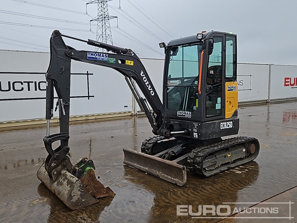 2021 Volvo ECR25D - Mini-ekskavators: foto 1 2021 Volvo ECR25D - Mini-ekskavators: foto 1
