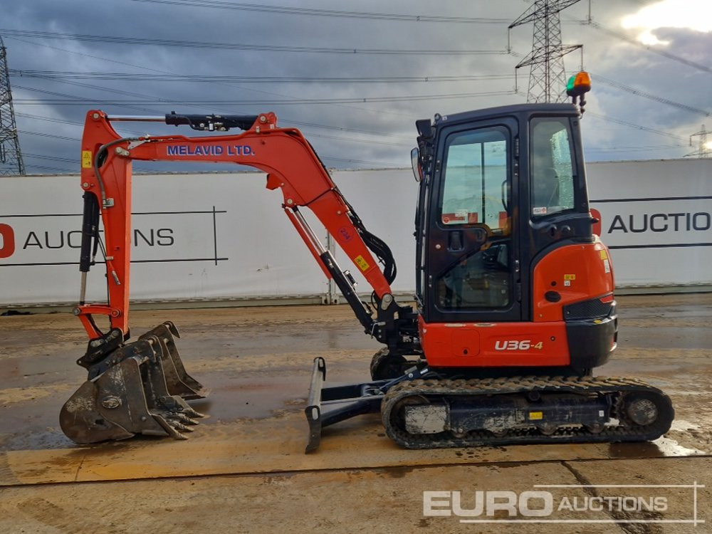 2022 Kubota U36-4 - Mini-ekskavators: foto 2 2022 Kubota U36-4 - Mini-ekskavators: foto 2