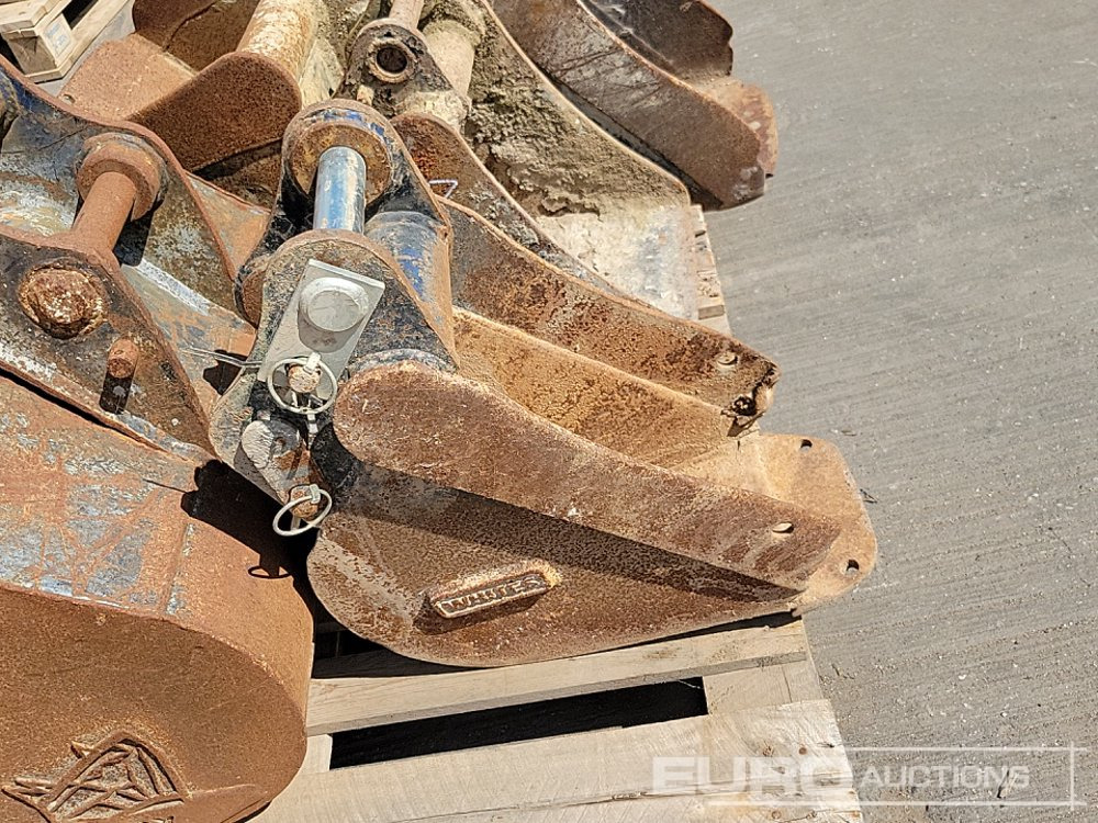 Kauss 24", 24", 12", 12", 10", 8" Digging Bucket 30-35mm Pin to suit Mini Excavator: foto 16