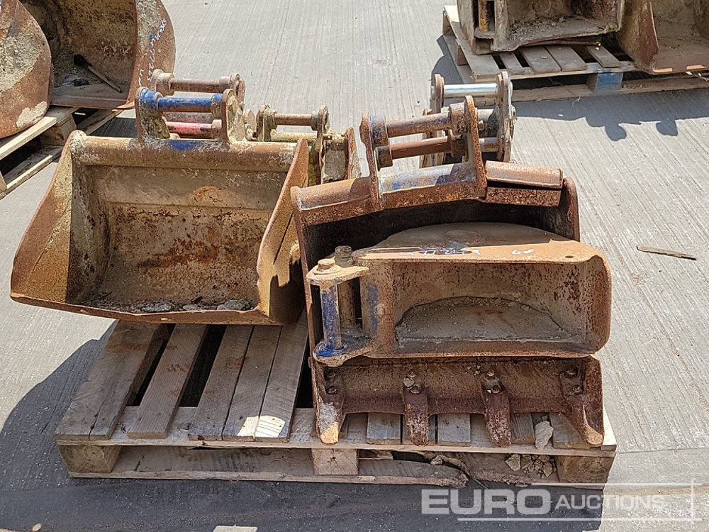 Kauss 24", 24", 12", 12", 10", 8" Digging Bucket 30-35mm Pin to suit Mini Excavator: foto 8