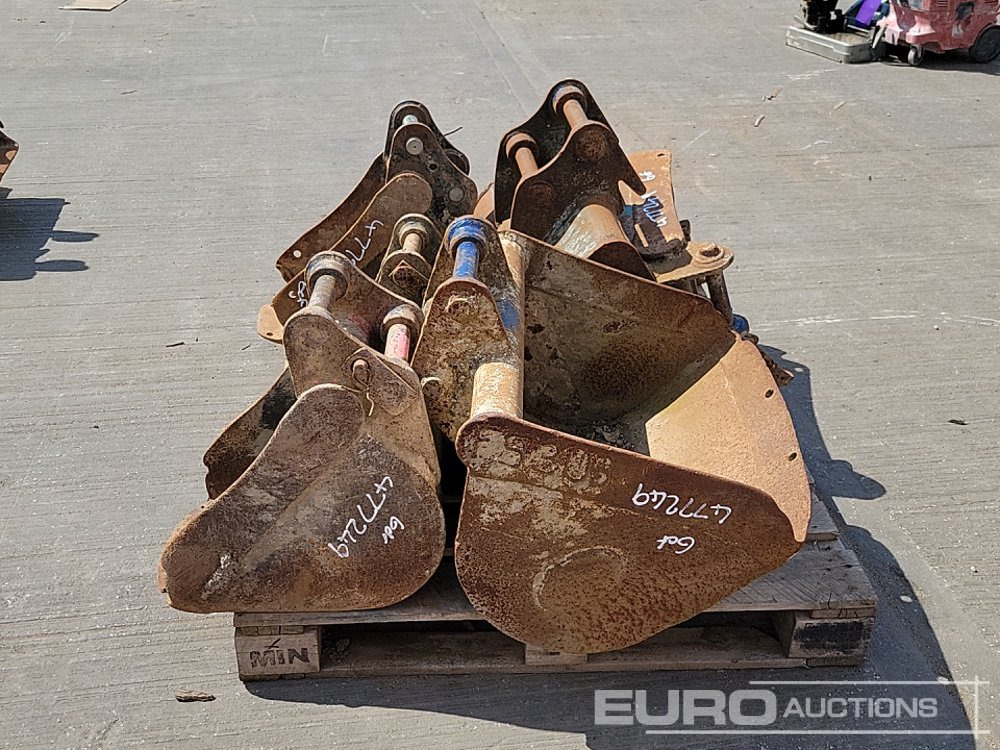 Kauss 24", 24", 12", 12", 10", 8" Digging Bucket 30-35mm Pin to suit Mini Excavator: foto 6