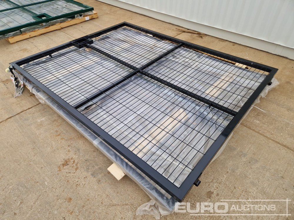 3m x 2.3m Heavy Duty Galvanized Powder Coated Gate (2 of), 100mm x 100mm Post (2 of), Assembly Kit (Black) - Garāžu aprīkojums: foto 3 3m x 2.3m Heavy Duty Galvanized Powder Coated Gate (2 of), 100mm x 100mm Post (2 of), Assembly Kit (Black) - Garāžu aprīkojums: foto 3