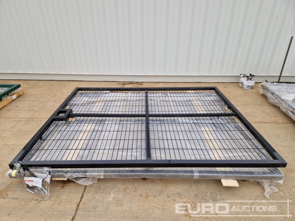 3m x 2.3m Heavy Duty Galvanized Powder Coated Gate (2 of), 100mm x 100mm Post (2 of), Assembly Kit (Black) - Garāžu aprīkojums: foto 2 3m x 2.3m Heavy Duty Galvanized Powder Coated Gate (2 of), 100mm x 100mm Post (2 of), Assembly Kit (Black) - Garāžu aprīkojums: foto 2