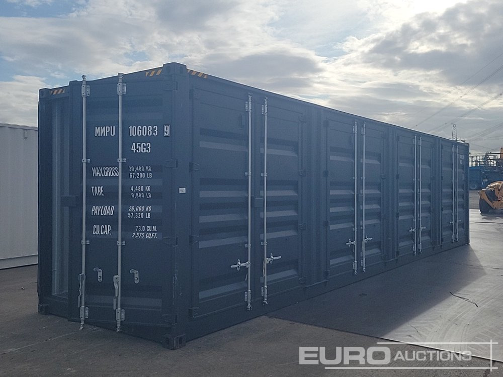 40' x 8' Container, 4 Side Doors, 1 End Door (Cannot Be Reconsigned) - Jūras konteiners: foto 5 40' x 8' Container, 4 Side Doors, 1 End Door (Cannot Be Reconsigned) - Jūras konteiners: foto 5