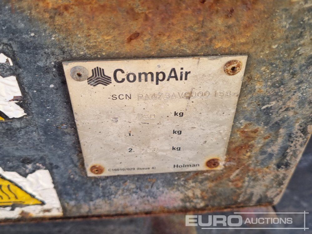 Gaisa kompresors Comp Air Compressor (Engine Missing), Atlas Copco Single Axle Compressor (Engine Missing), Comp Air Single Axle Compressor (Engine Missing): foto 32