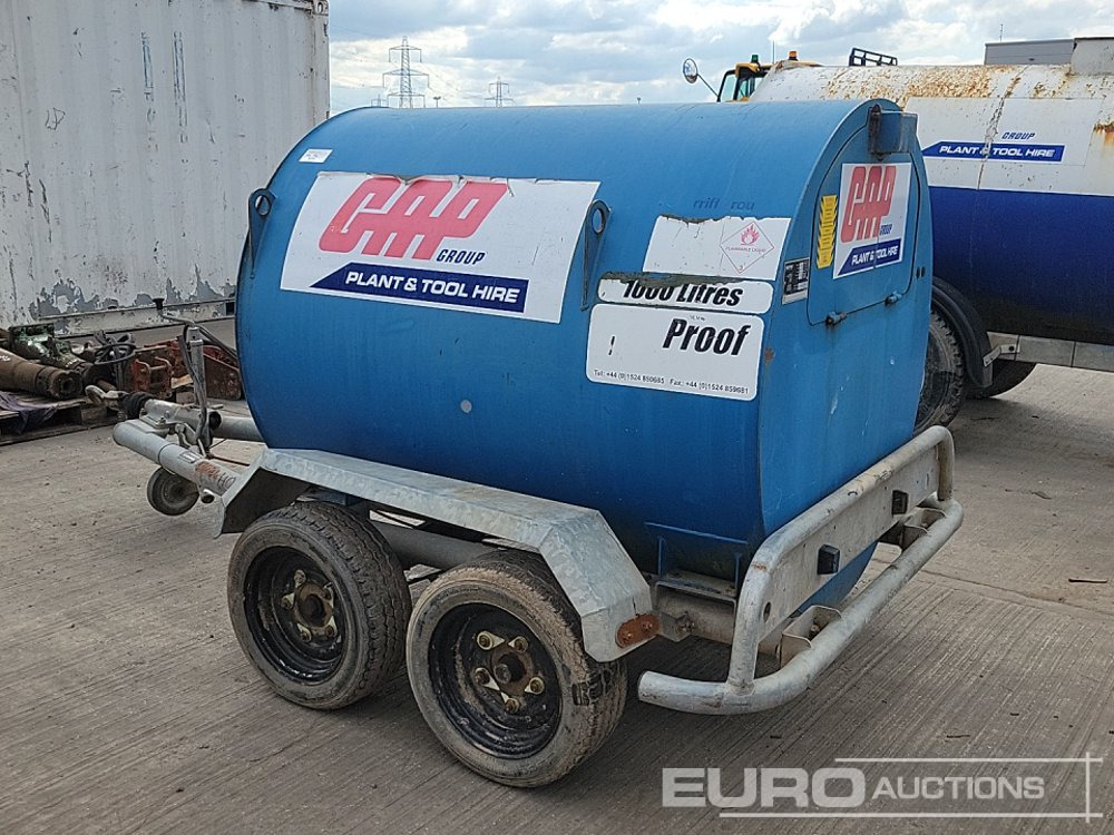 Fuel Proof Twin Axle Bunded 1000 Fuel Bowser, Electric Pump - Uzglabāšanas tvertne: foto 3 Fuel Proof Twin Axle Bunded 1000 Fuel Bowser, Electric Pump - Uzglabāšanas tvertne: foto 3
