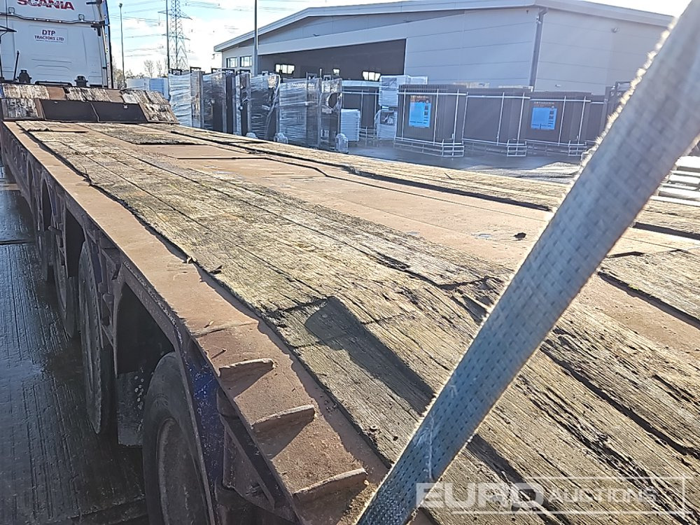 Puspiekabe zema profila platforma King 4 Axle Step Frame Low Loader Trailer, Neck Ramps, Out Riggers, Rear Steering, Hydraulic Fliptoe Ramps: foto 25