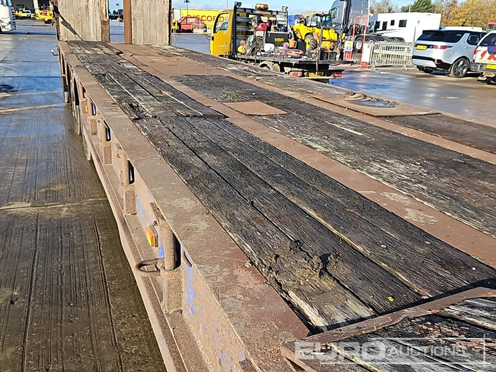 Puspiekabe zema profila platforma King 4 Axle Step Frame Low Loader Trailer, Neck Ramps, Out Riggers, Rear Steering, Hydraulic Fliptoe Ramps: foto 15