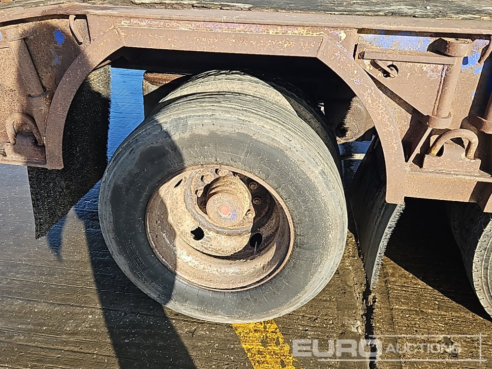 Puspiekabe zema profila platforma King 4 Axle Step Frame Low Loader Trailer, Neck Ramps, Out Riggers, Rear Steering, Hydraulic Fliptoe Ramps: foto 19
