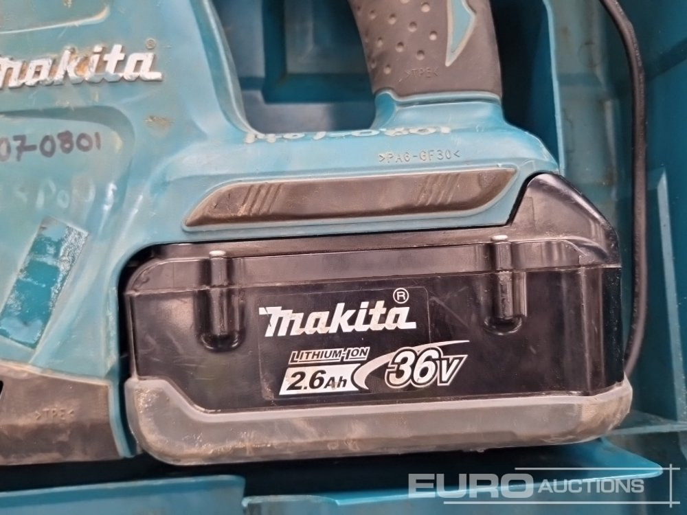 Celtniecības maisītājs Makita BHR262 36 Volt Cordless Hammer Drill/Breaker, Charger, Battery: foto 15