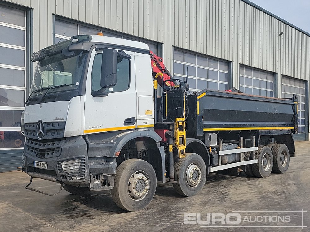 Mercedes Arocs 3240 - Kravas automašīna pašizgāzējs, Kravas auto ar manipulatoru: foto 1 Mercedes Arocs 3240 - Kravas automašīna pašizgāzējs, Kravas auto ar manipulatoru: foto 1