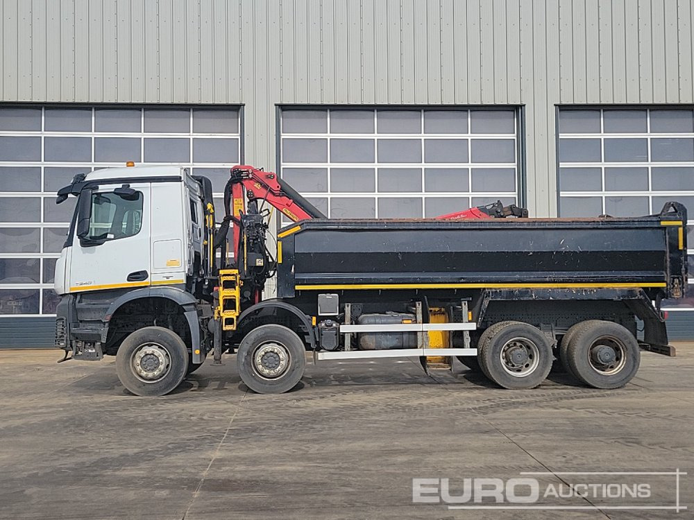 Mercedes Arocs 3240 - Kravas automašīna pašizgāzējs, Kravas auto ar manipulatoru: foto 2 Mercedes Arocs 3240 - Kravas automašīna pašizgāzējs, Kravas auto ar manipulatoru: foto 2