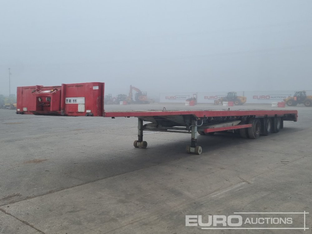 Montracon 4 Axle Flatbed Trailer, Aluminium Ramps - Bortu puspiekabe/ Platforma: foto 1 Montracon 4 Axle Flatbed Trailer, Aluminium Ramps - Bortu puspiekabe/ Platforma: foto 1