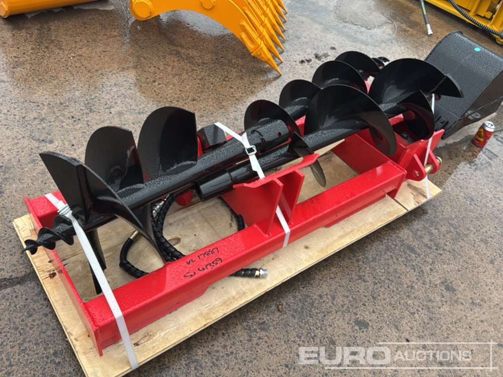 Unused 2025 16", 12" & 8" Hydraulic Auger to suit Skidsteer Loader - Papildaprīkojums - Ekskavators: foto 1 Unused 2025 16", 12" & 8" Hydraulic Auger to suit Skidsteer Loader - Papildaprīkojums - Ekskavators: foto 1