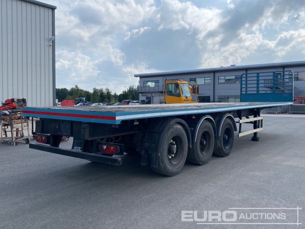 SDC 40' Tri Axle Flat Trailer, BPW Axles - Bortu puspiekabe/ Platforma: foto 5 SDC 40' Tri Axle Flat Trailer, BPW Axles - Bortu puspiekabe/ Platforma: foto 5