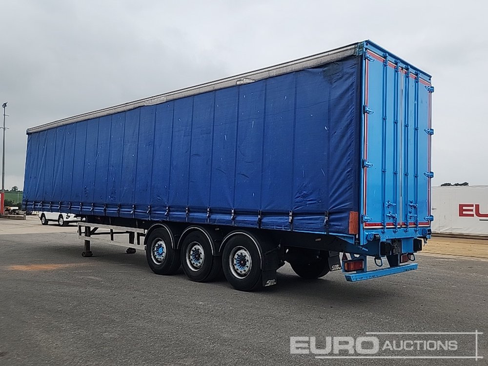 SDC 45' Tri Axle Curtainsider Trailer - Tenta puspiekabe: foto 3 SDC 45' Tri Axle Curtainsider Trailer - Tenta puspiekabe: foto 3