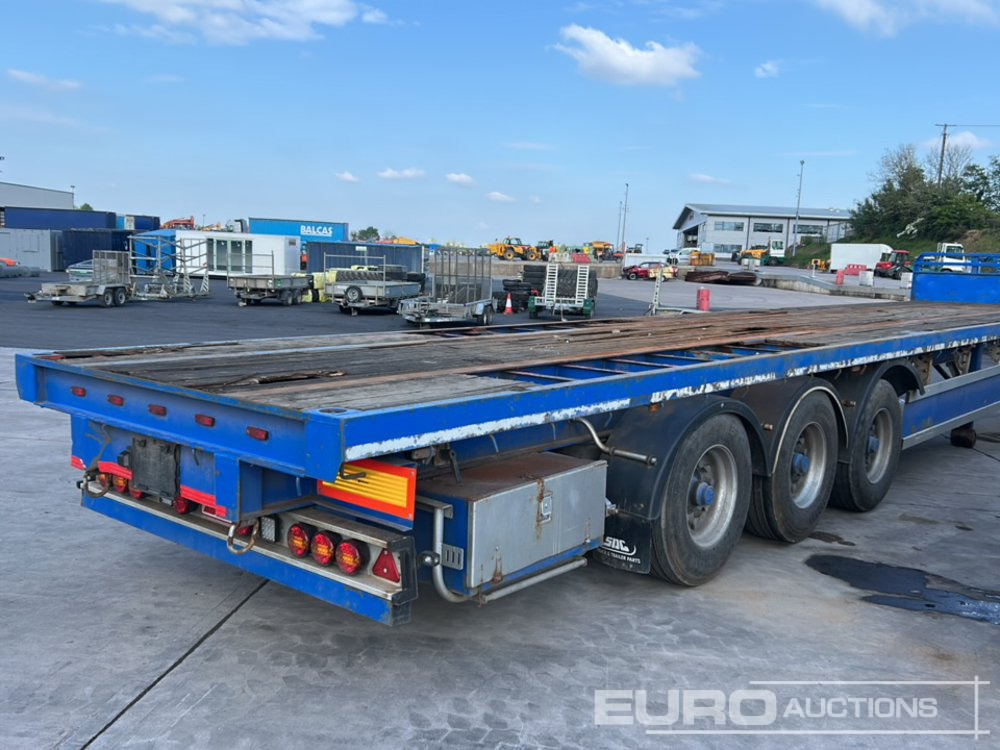 SDC 45' Tri Axle Flat Trailer, BPW Axles - Bortu puspiekabe/ Platforma: foto 5 SDC 45' Tri Axle Flat Trailer, BPW Axles - Bortu puspiekabe/ Platforma: foto 5
