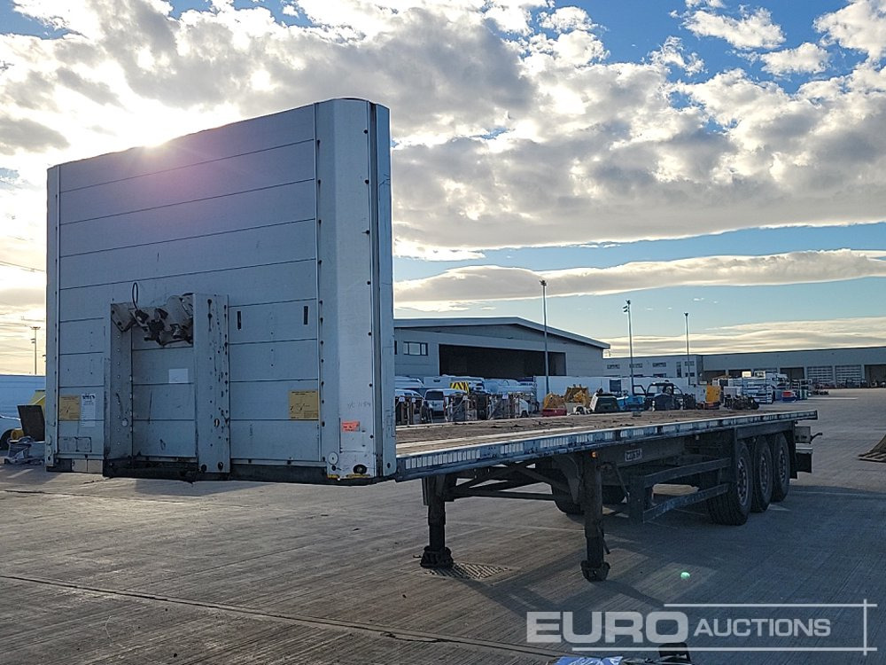 Schmitz Tri Axle Flatbed Trailer - Bortu puspiekabe/ Platforma: foto 1 Schmitz Tri Axle Flatbed Trailer - Bortu puspiekabe/ Platforma: foto 1