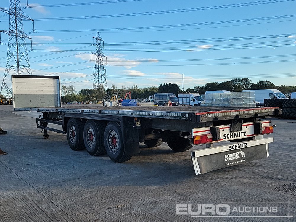 Schmitz Tri Axle Flatbed Trailer - Bortu puspiekabe/ Platforma: foto 3 Schmitz Tri Axle Flatbed Trailer - Bortu puspiekabe/ Platforma: foto 3