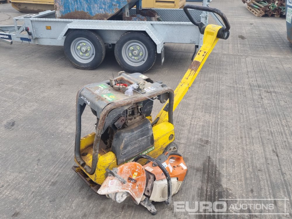 Stihl Petrol Concrete Saw, Wacker Neuson DPU2540H Diesel Compaction Plate - Asfalta ieklāšanas tehnika: foto 1 Stihl Petrol Concrete Saw, Wacker Neuson DPU2540H Diesel Compaction Plate - Asfalta ieklāšanas tehnika: foto 1