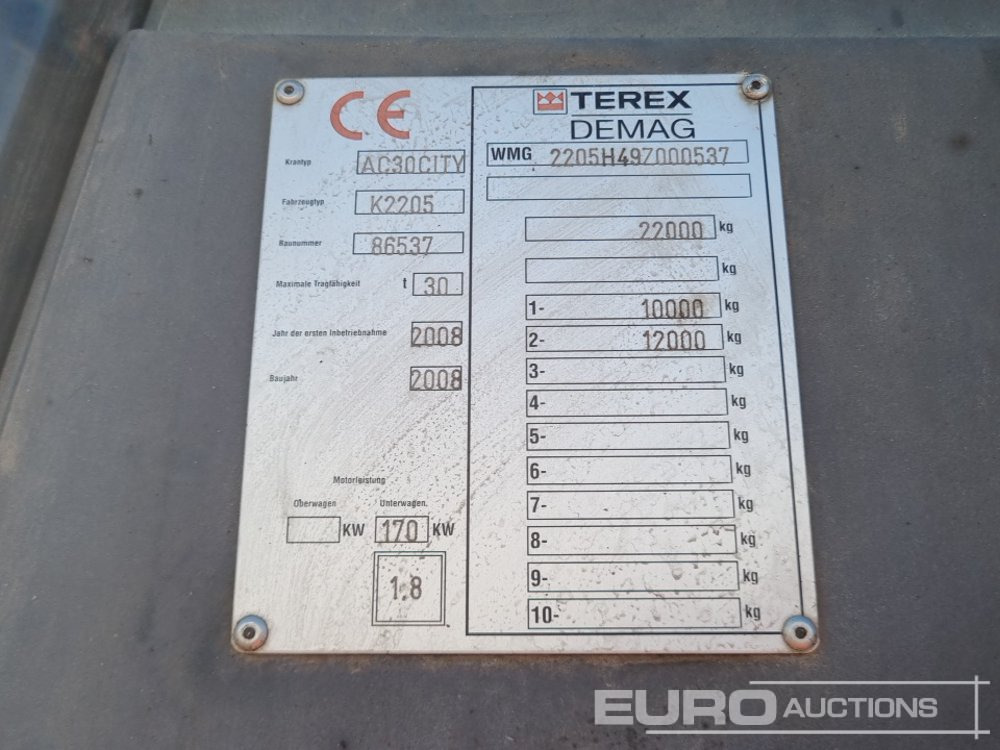 Terex Demag AC30 CITY - Autoceltnis: foto 1 Terex Demag AC30 CITY - Autoceltnis: foto 1