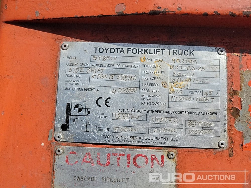 Autokrāvējs Toyota 5FBE18: foto 31