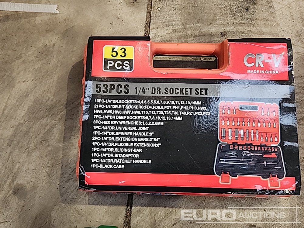 Unused 10Pc Impact Sockets, 53Pc 1/4" Socket Set, Brake Repair Set, 1/2" 18 Volt Impact Gun (Body Only) (4 of) - Garāžu aprīkojums: foto 5 Unused 10Pc Impact Sockets, 53Pc 1/4" Socket Set, Brake Repair Set, 1/2" 18 Volt Impact Gun (Body Only) (4 of) - Garāžu aprīkojums: foto 5