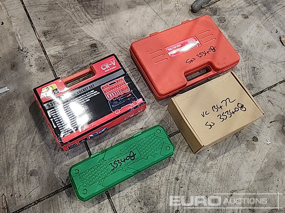 Unused 10Pc Impact Sockets, 53Pc 1/4" Socket Set, Brake Repair Set, 1/2" 18 Volt Impact Gun (Body Only) (4 of) - Garāžu aprīkojums: foto 1 Unused 10Pc Impact Sockets, 53Pc 1/4" Socket Set, Brake Repair Set, 1/2" 18 Volt Impact Gun (Body Only) (4 of) - Garāžu aprīkojums: foto 1