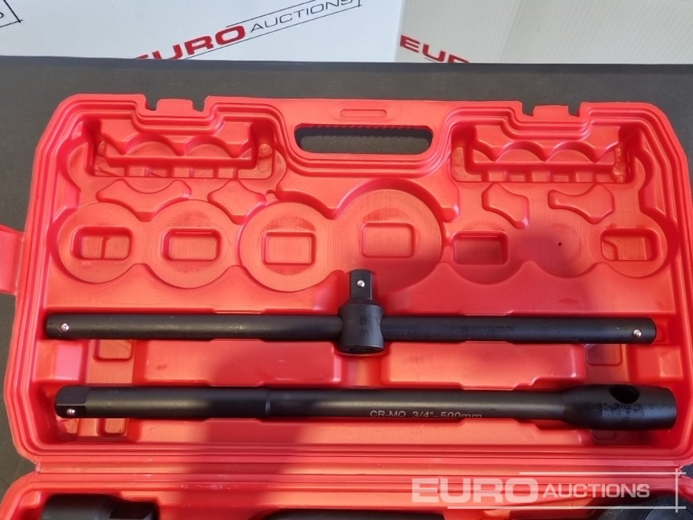 Unused 2025 Boss 3/4" 26pc Heavy Duty Pneumatic Socket Set, 4" Connecting Rod, 8" Connecting Rod Quick Ratchet Wrench, 20" Sliding Road, L Handle Sliding Head Extension Bar - Garāžu aprīkojums: foto 2 Unused 2025 Boss 3/4" 26pc Heavy Duty Pneumatic Socket Set, 4" Connecting Rod, 8" Connecting Rod Quick Ratchet Wrench, 20" Sliding Road, L Handle Sliding Head Extension Bar - Garāžu aprīkojums: foto 2