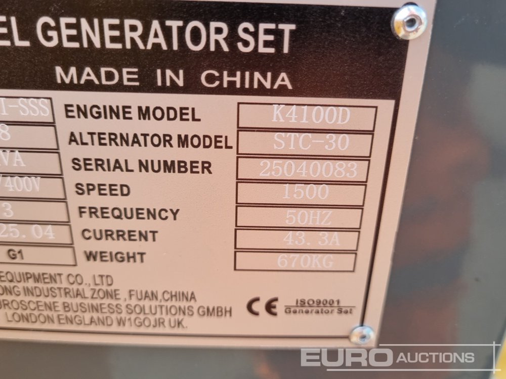 Elektroģenerators Unused 2025 Kawakenki KK30-III-SSS: foto 23