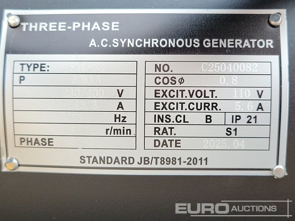 Elektroģenerators Unused 2025 Kawakenki KK30-III-SSS: foto 20