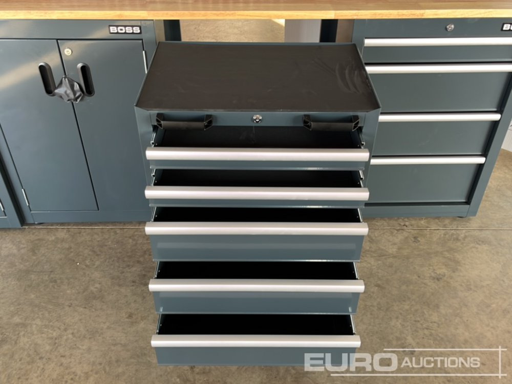 Garāžu aprīkojums Unused Boss 2.6m 9 Drawer, 5 Cabinet Tool Station: foto 14