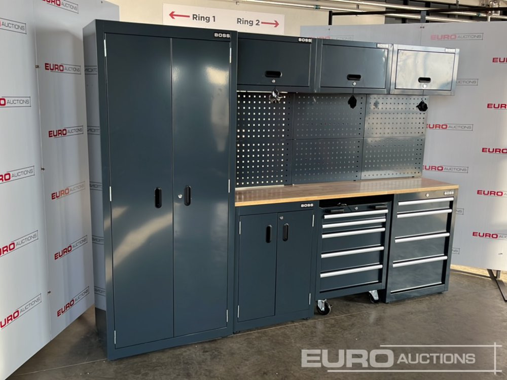 Unused Boss 2.6m 9 Drawer, 5 Cabinet Tool Station - Garāžu aprīkojums: foto 3 Unused Boss 2.6m 9 Drawer, 5 Cabinet Tool Station - Garāžu aprīkojums: foto 3