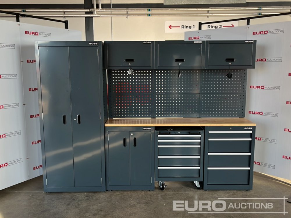 Unused Boss 2.6m 9 Drawer, 5 Cabinet Tool Station - Garāžu aprīkojums: foto 2 Unused Boss 2.6m 9 Drawer, 5 Cabinet Tool Station - Garāžu aprīkojums: foto 2