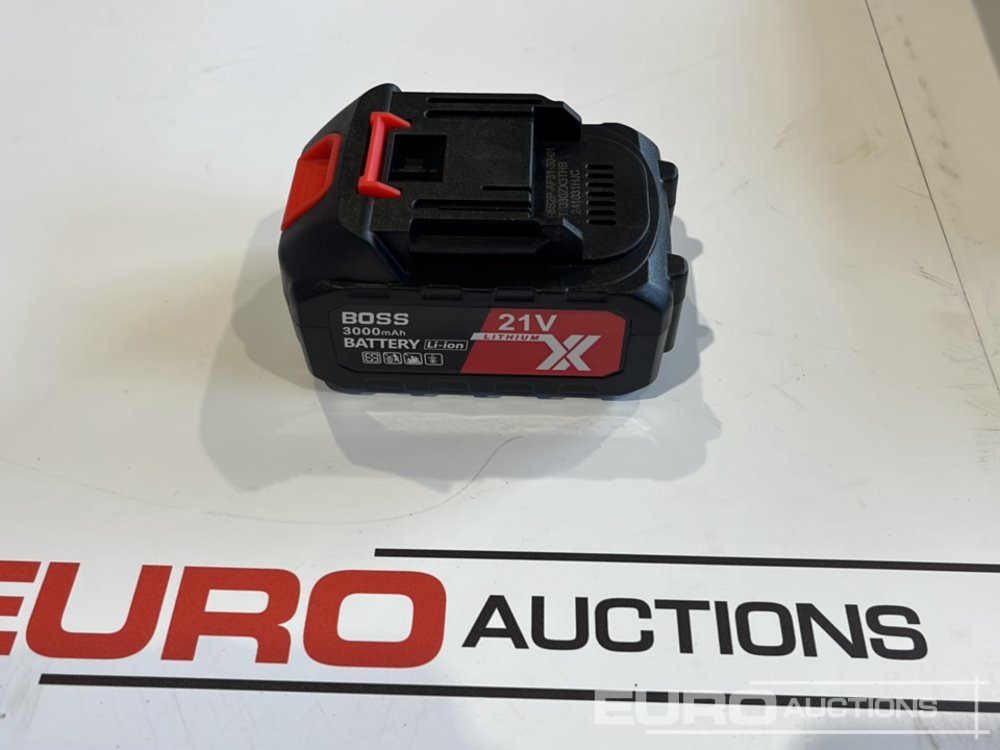 Garāžu aprīkojums Unused Boss 21 Volt Lithium Battery Cordless Grease Gun: foto 6