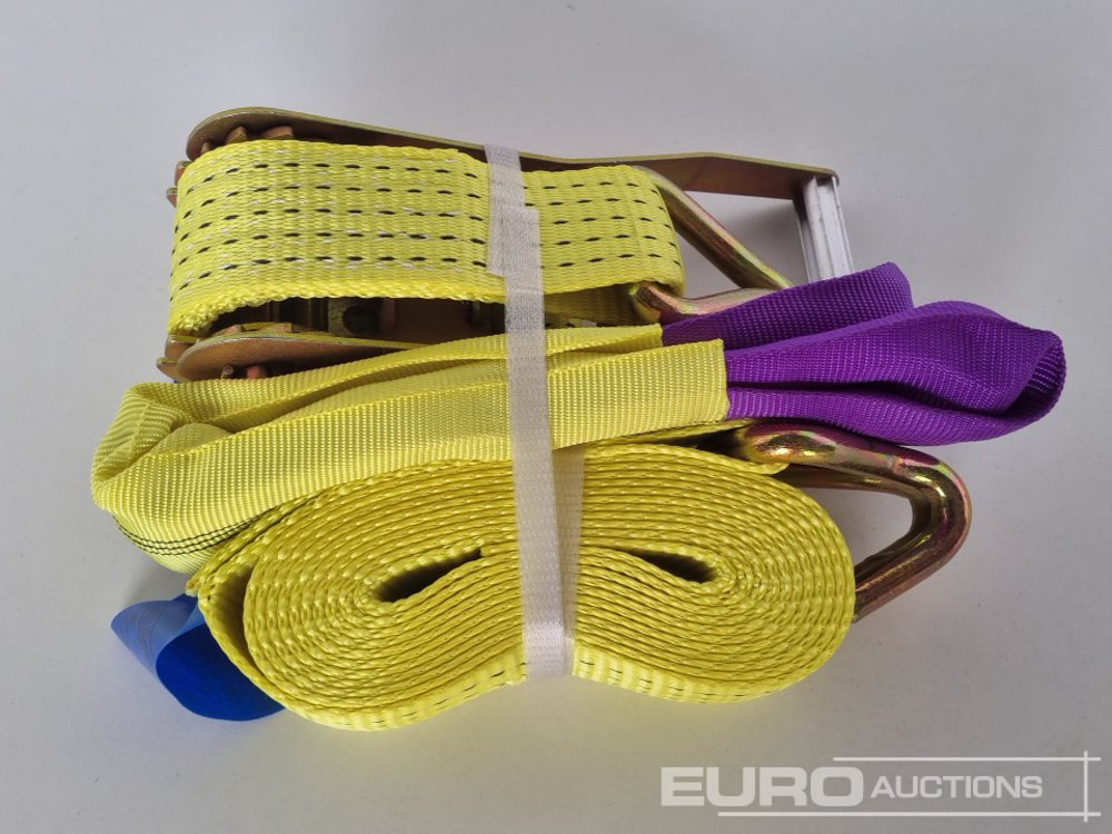Celtniecības maisītājs Unused Boss 4M x 50mm 5 Ton Ratchet Straps with Sling (4 of): foto 6