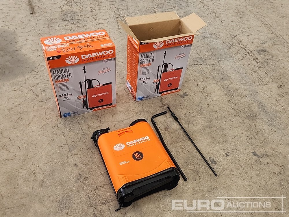 Unused Daewoo DAMS16K 16 Litre Backpack Sprayer (2 of) - Garāžu aprīkojums: foto 1 Unused Daewoo DAMS16K 16 Litre Backpack Sprayer (2 of) - Garāžu aprīkojums: foto 1