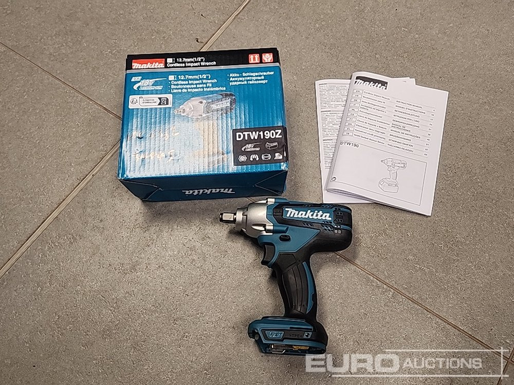 Unused Makita 18V 1/2" Li-Ion LXT Impact Wrench (Body Only) - Celtniecības maisītājs: foto 2 Unused Makita 18V 1/2" Li-Ion LXT Impact Wrench (Body Only) - Celtniecības maisītājs: foto 2