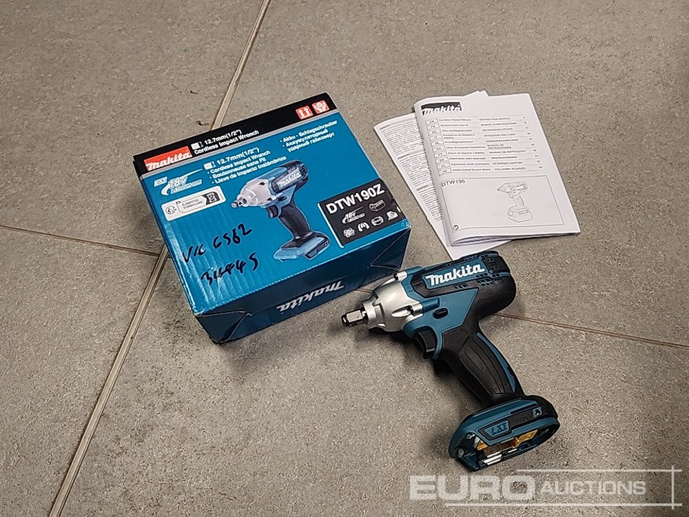 Unused Makita 18V 1/2" Li-Ion LXT Impact Wrench (Body Only) - Celtniecības maisītājs: foto 3 Unused Makita 18V 1/2" Li-Ion LXT Impact Wrench (Body Only) - Celtniecības maisītājs: foto 3