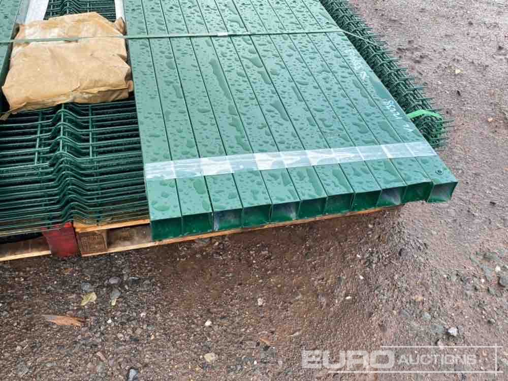 Celtniecības maisītājs Unused Security Fencing, Green, 25 Panels 2.1m x 2,4m & 26 60mm x 60mm Posts, Fasteners And Fittings: foto 6